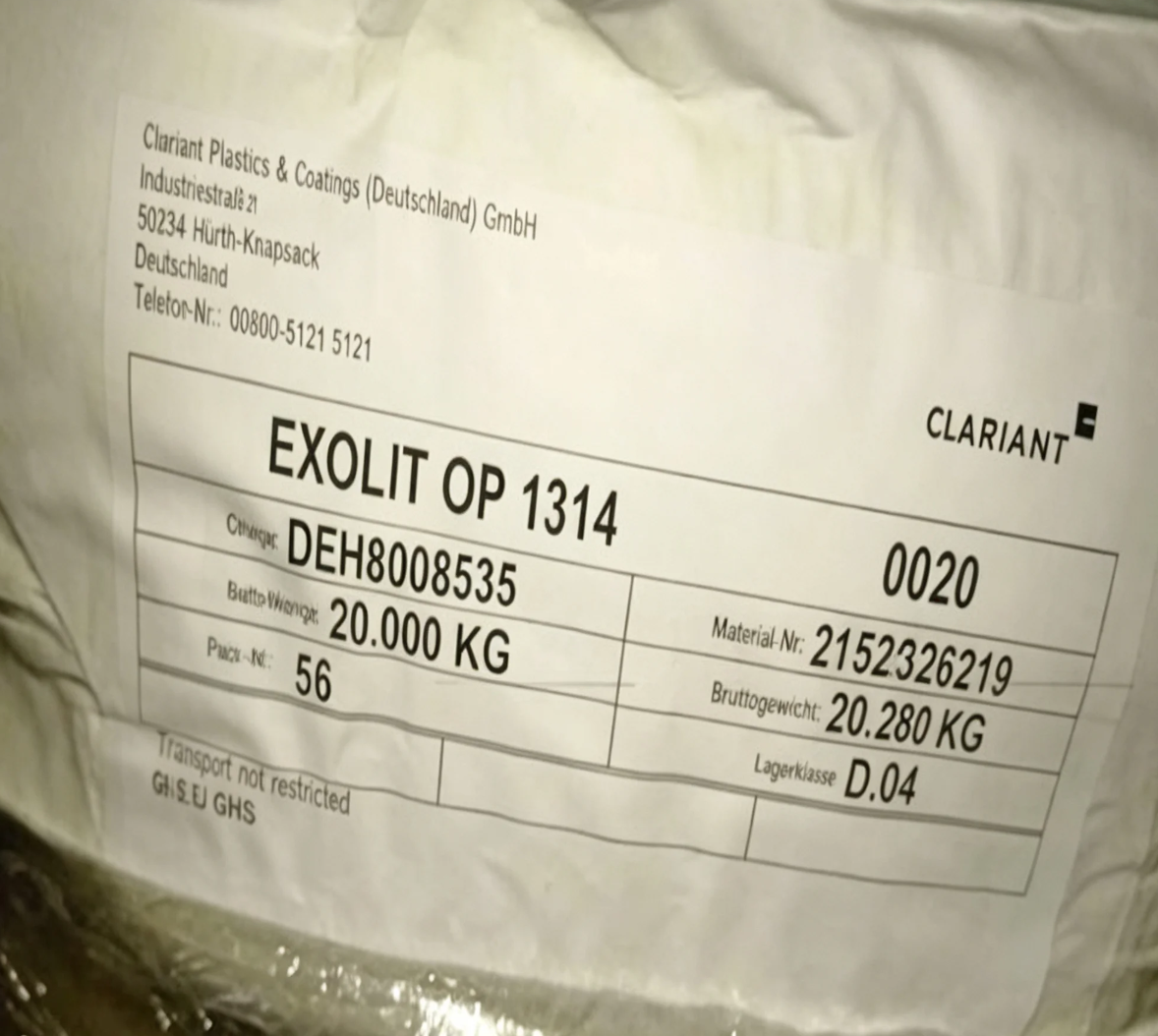 科萊恩Exolit OP 1314聚酰胺尼龍阻燃劑介紹